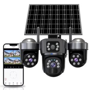 Maizic Smarthome UltraGenie Max 5MP×3 UHD Triple Lens/Screen Triple PTZ 4G