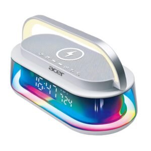 acer GlowTime Alarm Clock Bluetooth Speaker with 15W Wireless Charging